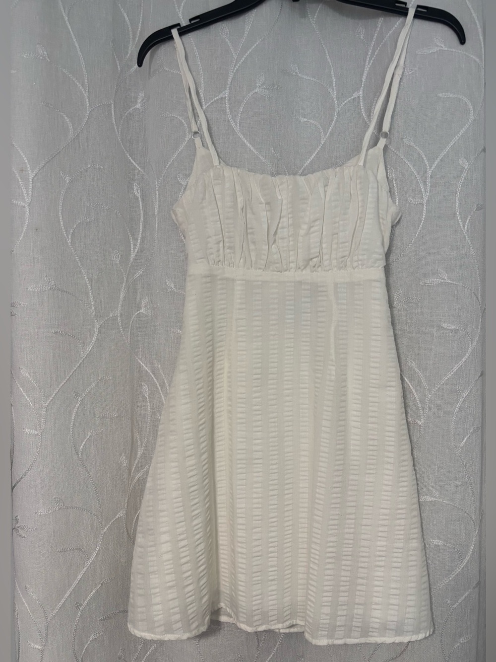 Speechless Ivory Textured Spaghetti-Strap Mini Dress